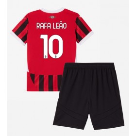 Dres AC Milan Rafael Leao #10 Domaci za djecu 2024-25 Kratak Rukav (+ kratke hlače)